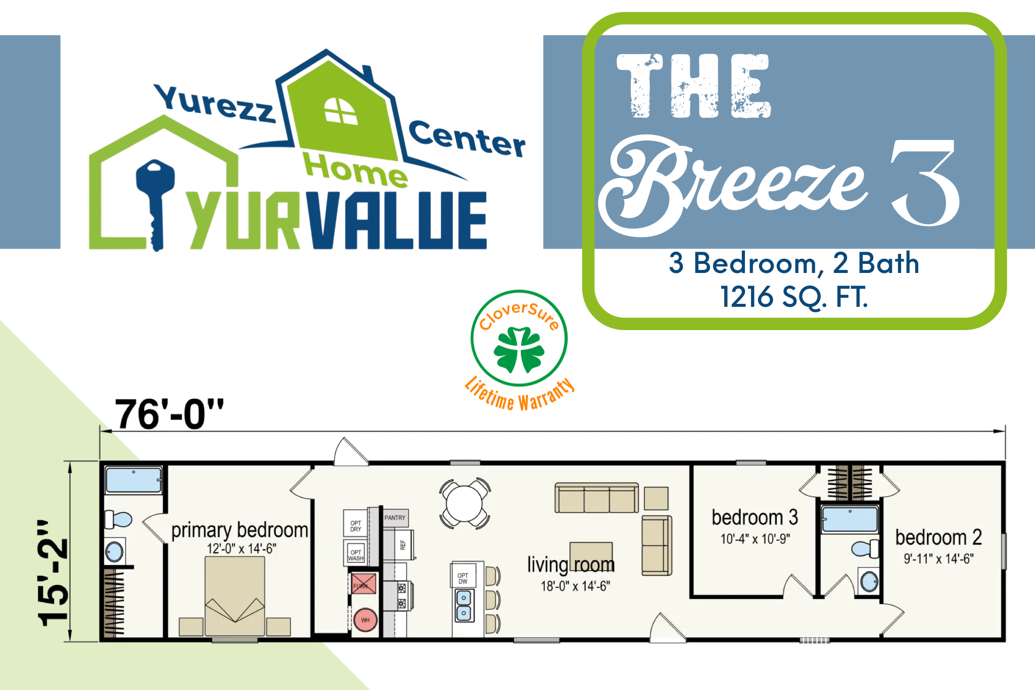 breeze 3 floorplan - Yurezz Home Center - YurValue.com