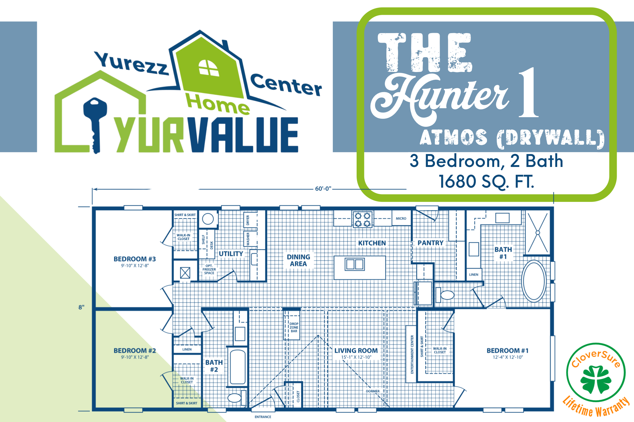 hunter 1 floorplan - Yurezz Home Center - YurValue.com
