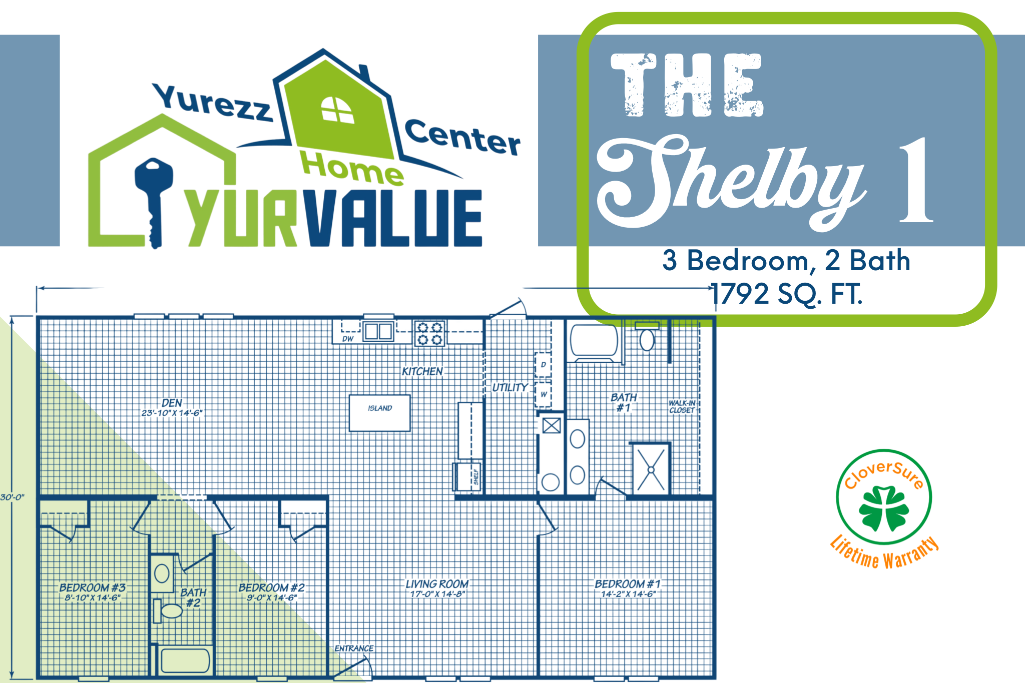 shelby 1 floorplan - Yurezz Home Center - YurValue.com
