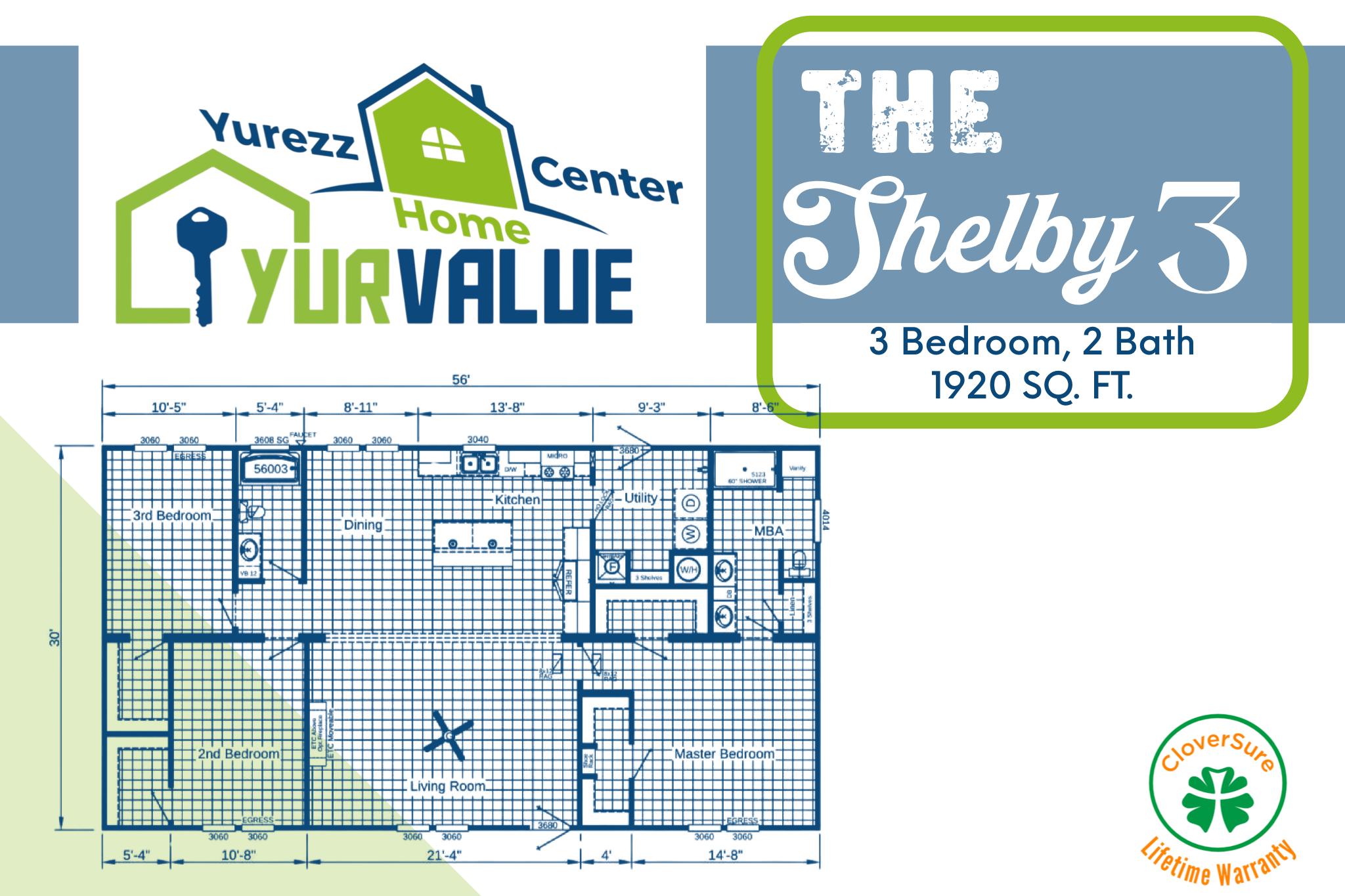 shelby 3 floorplan - Yurezz Home Center - YurValue.com